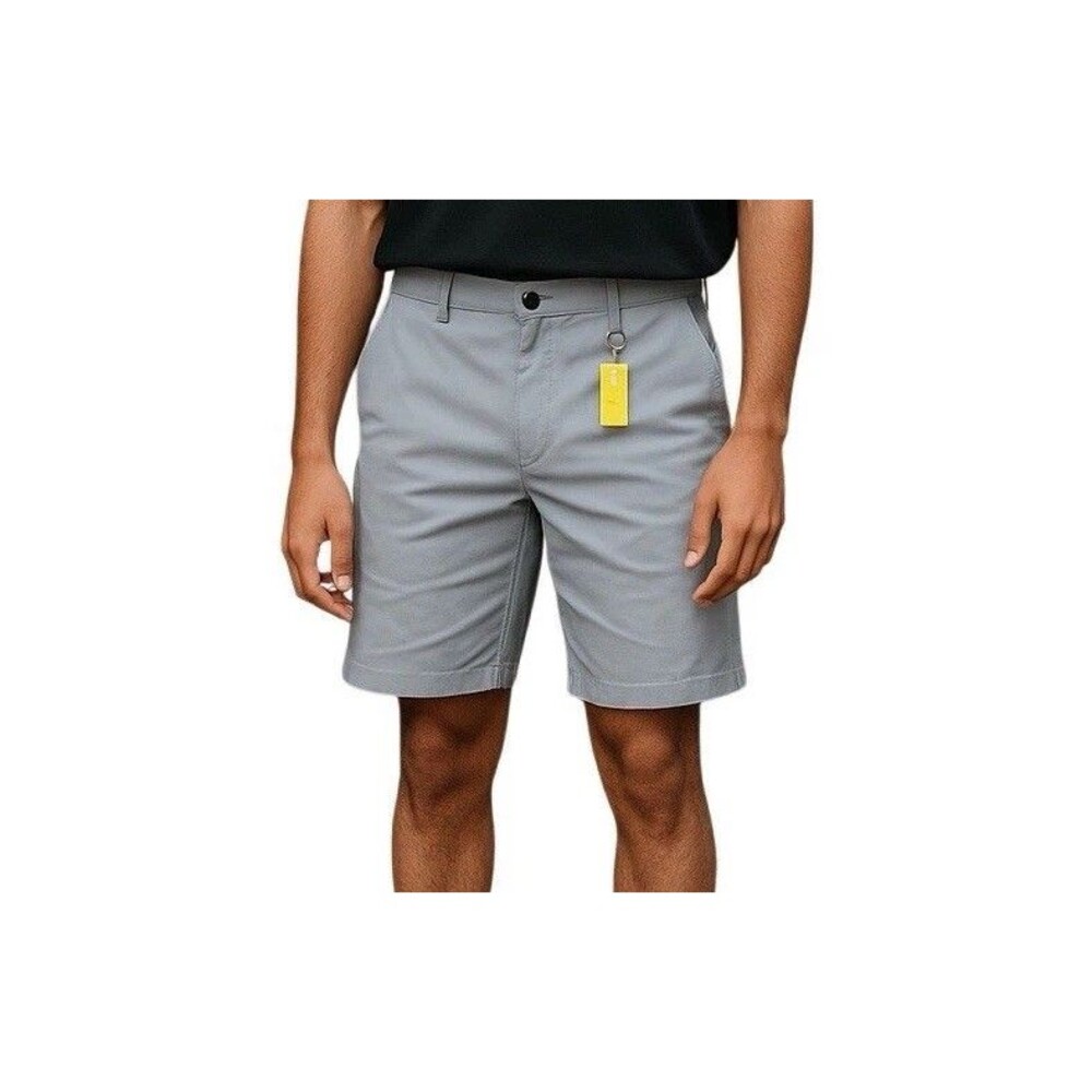 NWT Zella Microfiber Mens 36 X 9 Shorts Golf Stretch Light Gray
